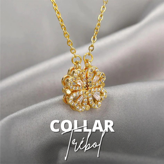 Collar Trebol Y Corazones - El regalo perfecto para la persona CORRECTA