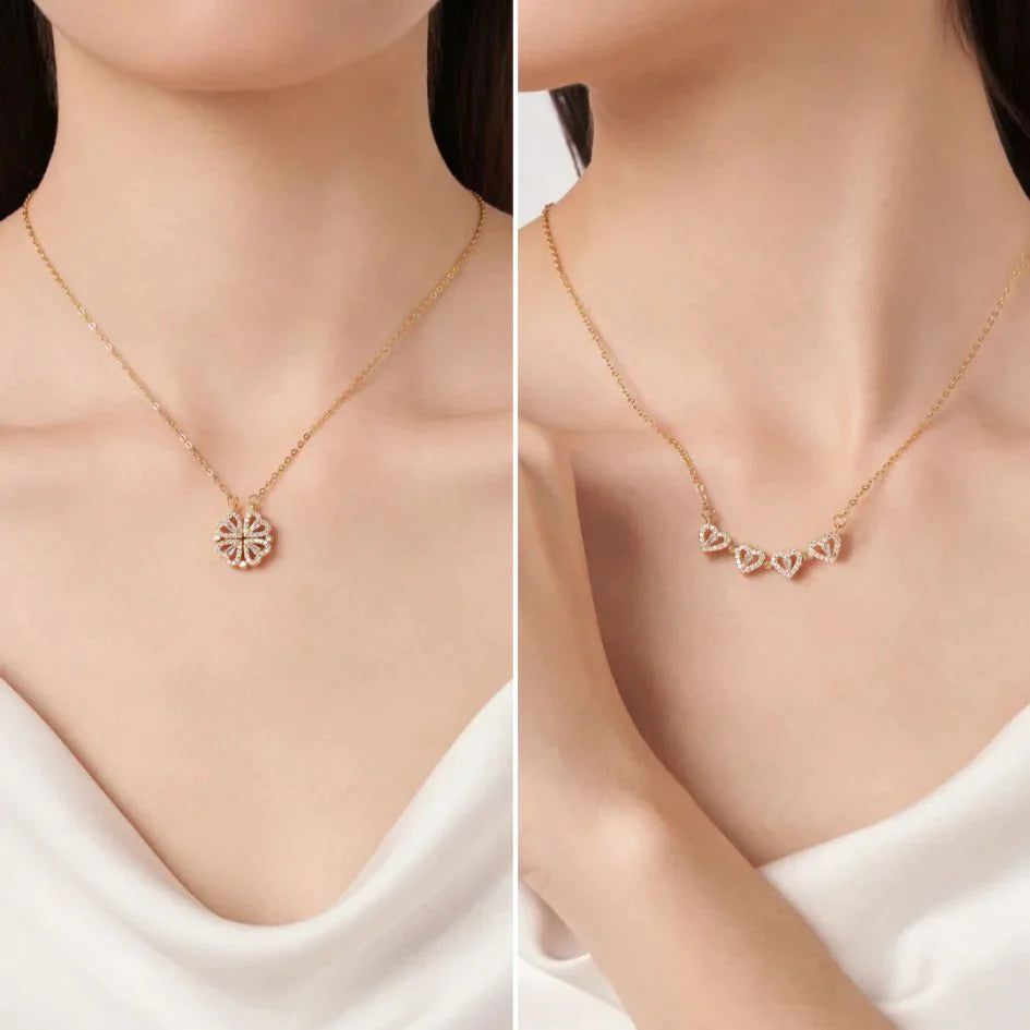 Collar Trebol Y Corazones - El regalo perfecto para la persona CORRECTA